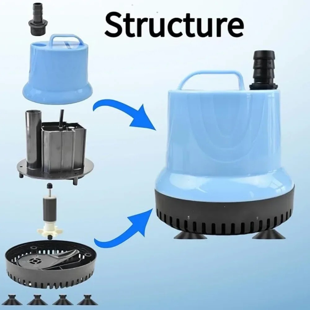 Aquarium Fish Images - 5/15/35/55W with Pipe Submersible Water Pump