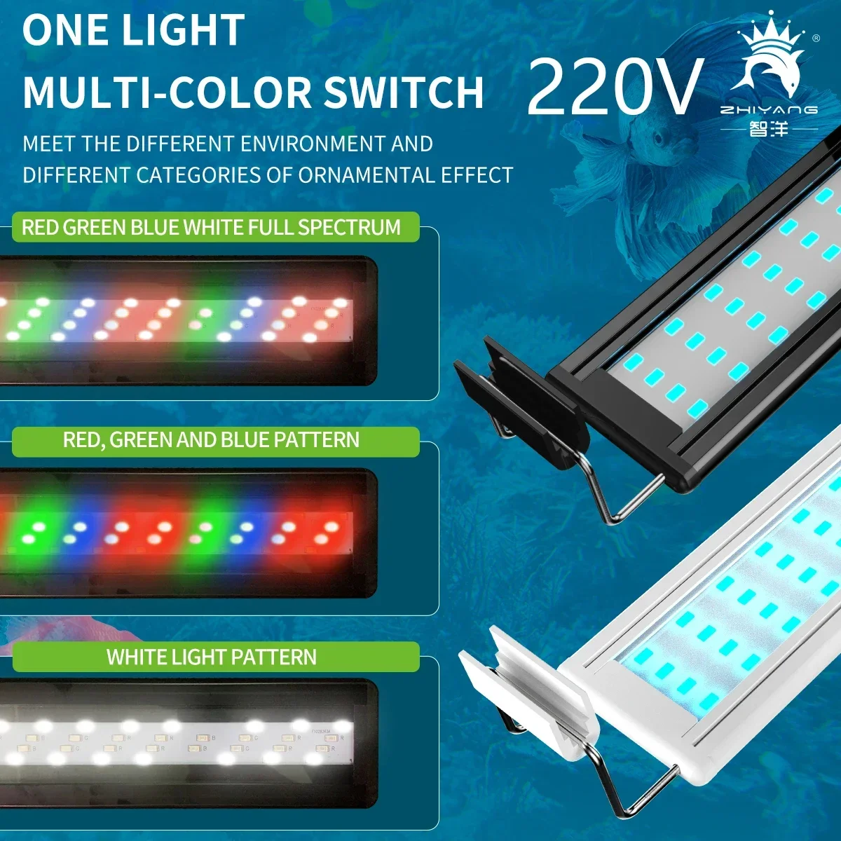 220V  fish tank light LED ligh - Aquarium Led Light ulasan dan harga