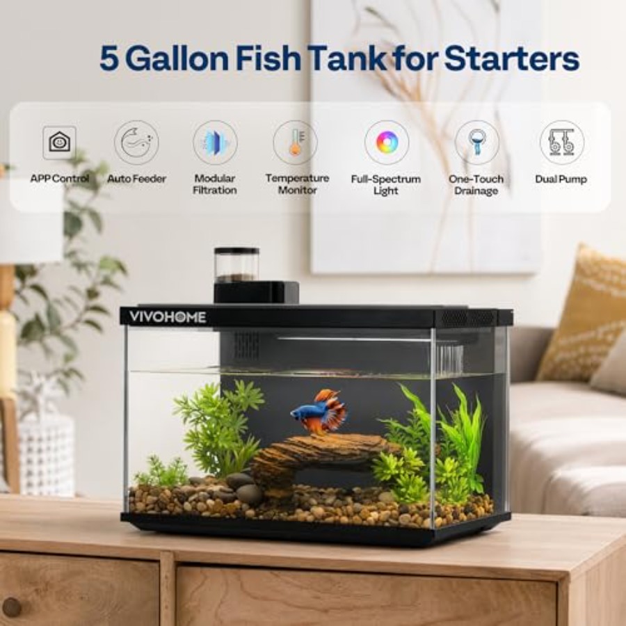 5 Gallon Smart Fish Tank with  - Aquarium Fish App ulasan dan harga