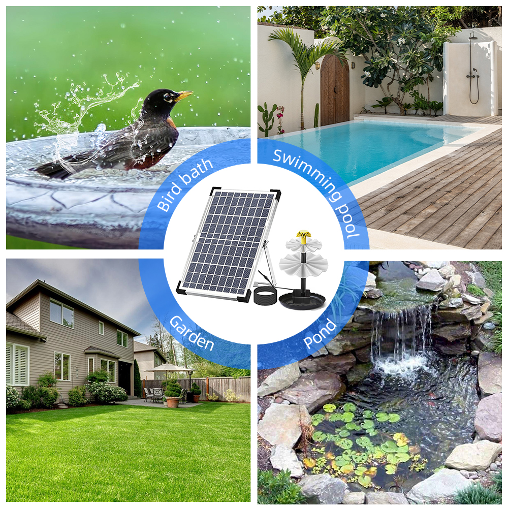 Solar Fountain Pump for Bird B - Aquarium Led Light ulasan dan harga