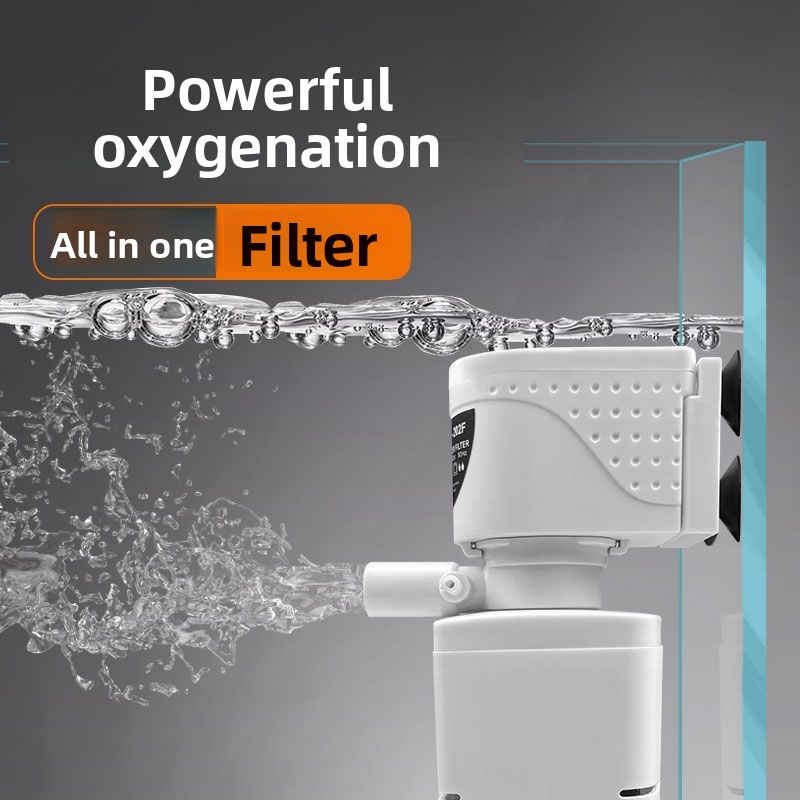 Ultra-Quiet Small Three-In-One - Fish Tank Filter Aquarium ulasan dan harga