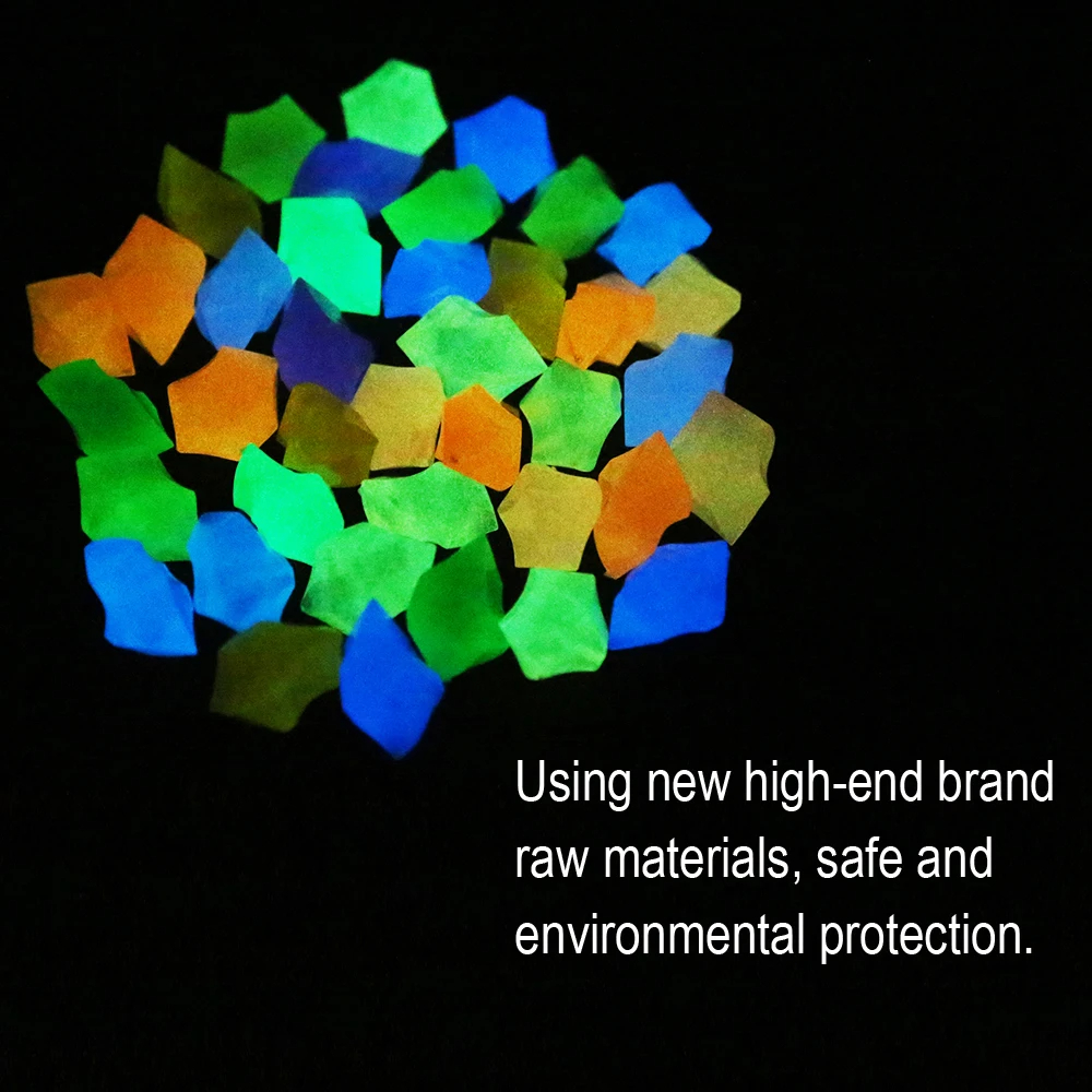 300Pcs Glow Rocks in The Dark  - Aquarium Fish That Glow In The Dark ulasan dan harga