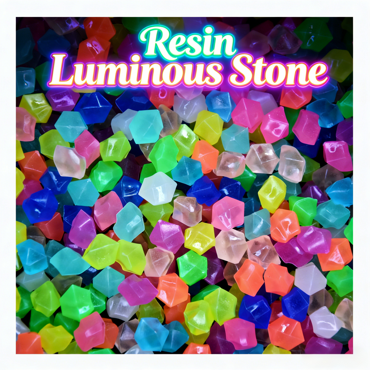 100pcs 14*11mm Dark Pebbles Pe - Aquarium Fish That Glow In The Dark ulasan dan harga