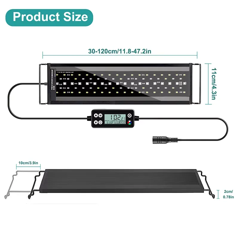 For SIROKA SRK-YFT 90cm IP68 I - Aquarium Led Light ulasan dan harga