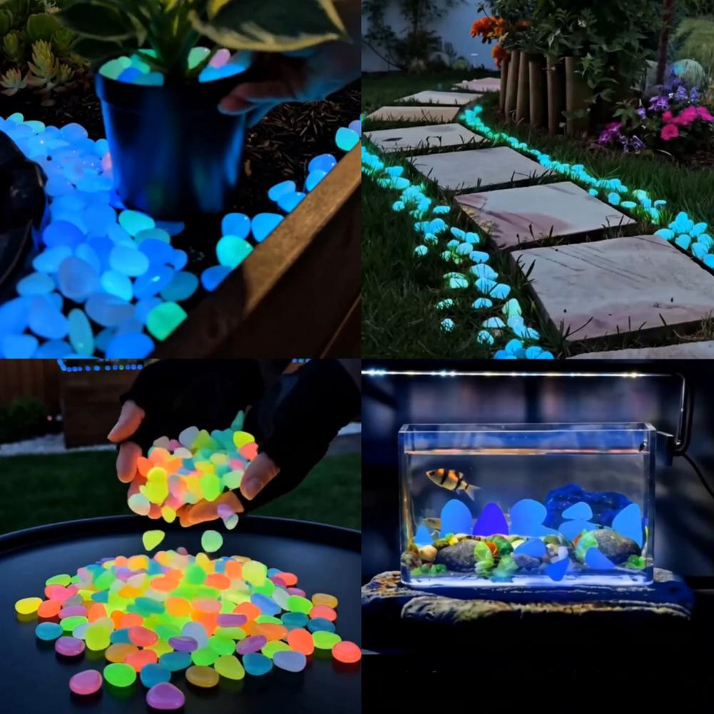 Glow-in-the-Dark Resin Pebbles - Aquarium Fish That Glow In The Dark ulasan dan harga