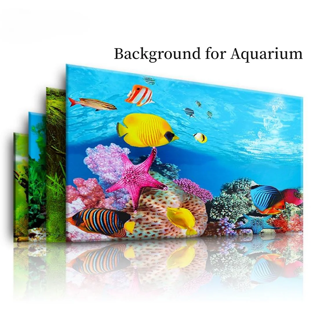 Background Aquarium 3D Sticker - Aquarium Fish For Sale Online ulasan dan harga