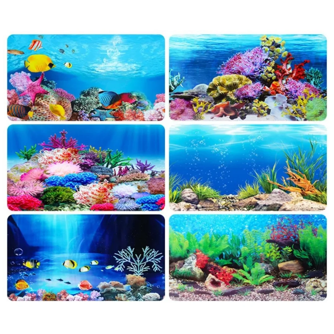 Background Aquarium 3D Sticker - Aquarium Fish For Sale Online ulasan dan harga
