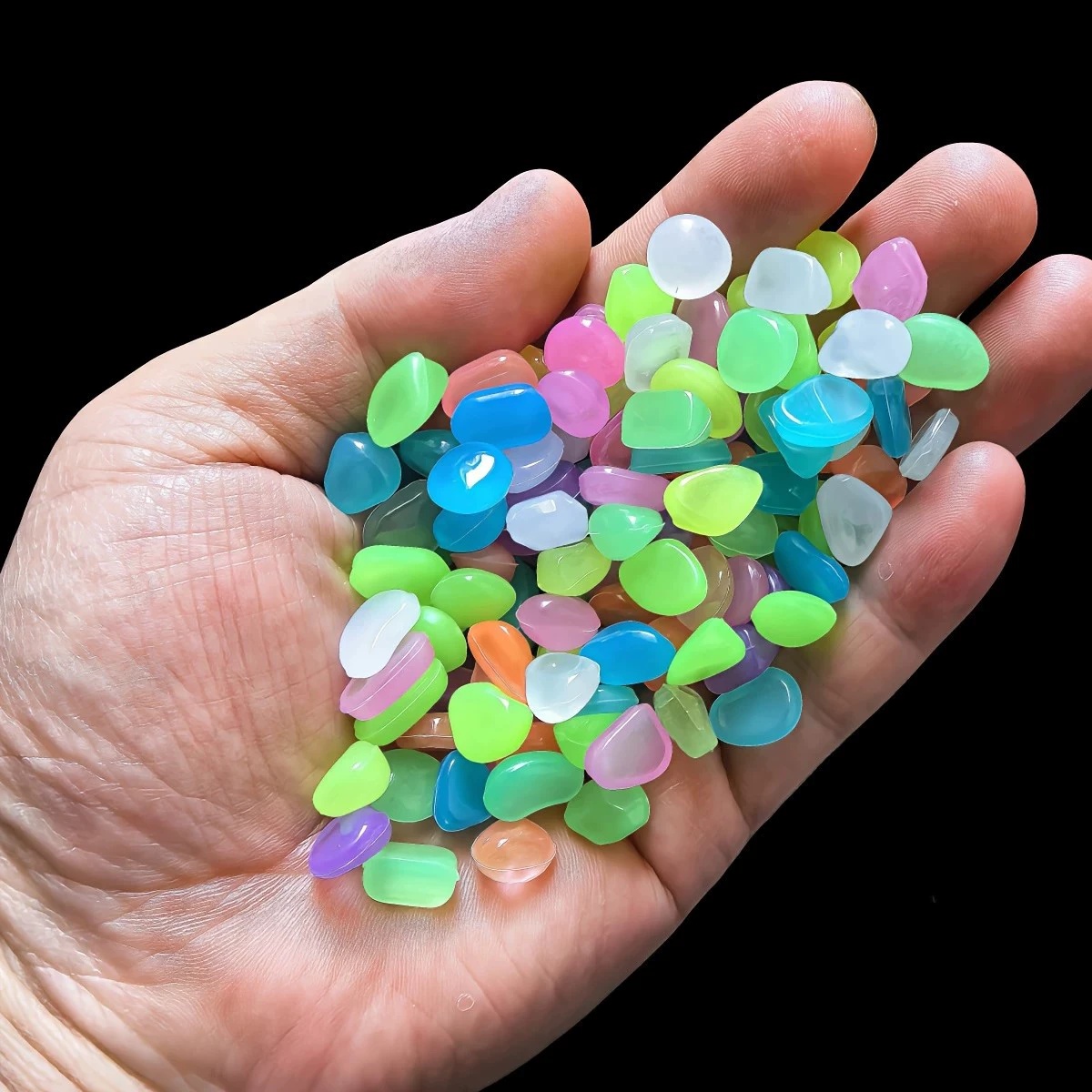 100/200Pcs Luminous Sand Glow  - Aquarium Fish That Glow In The Dark ulasan dan harga