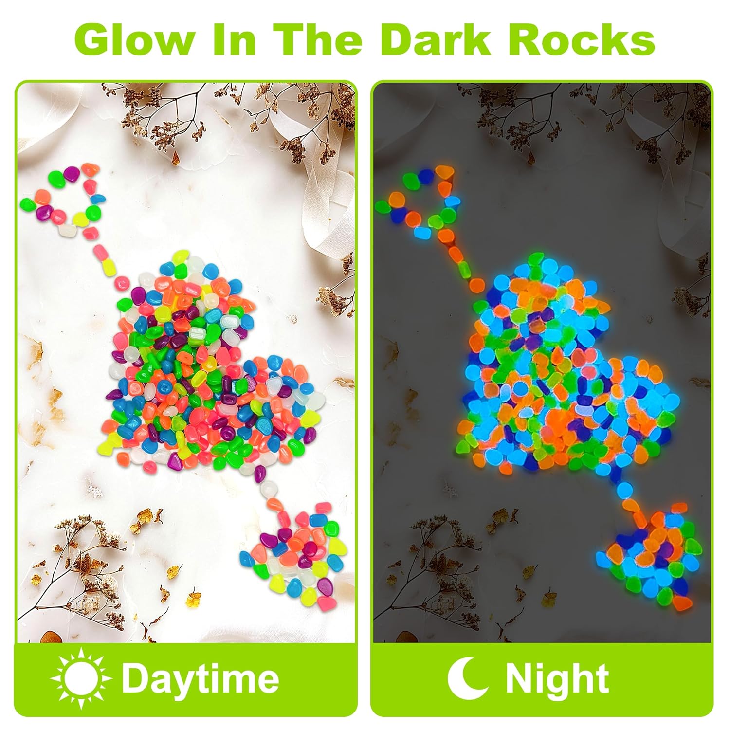 100/200Pcs Luminous Sand Glow  - Aquarium Fish That Glow In The Dark ulasan dan harga