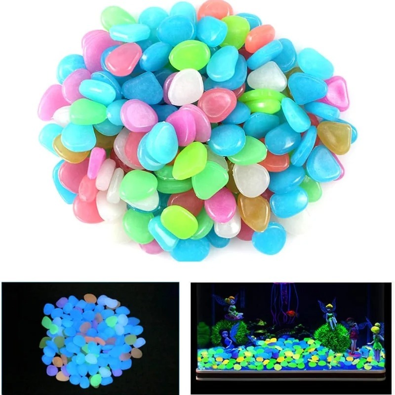 Glow in the Dark Pebbles Stone - Aquarium Fish That Glow In The Dark ulasan dan harga