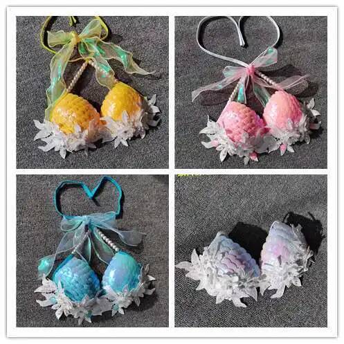Mermaid Sequins Shell Bikini T - Aquarium Queen Fish ulasan dan harga