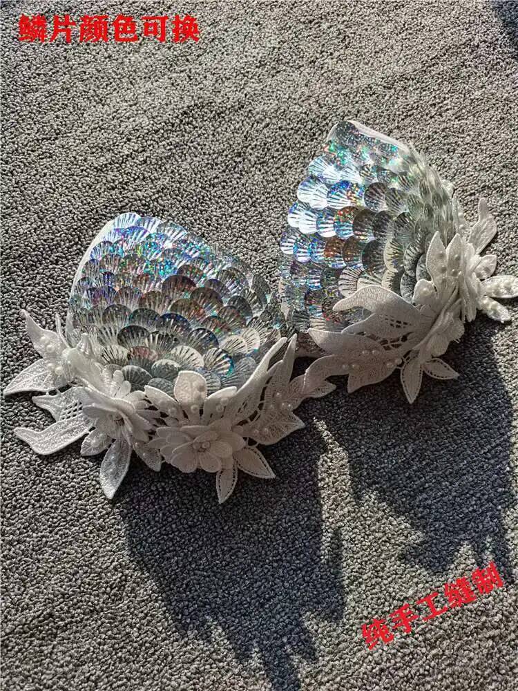 Mermaid Sequins Shell Bikini T - Aquarium Queen Fish ulasan dan harga
