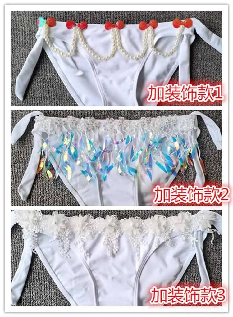 Mermaid Sequins Shell Bikini T - Aquarium Queen Fish ulasan dan harga