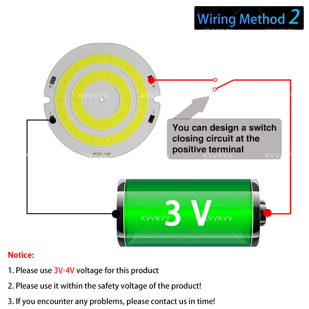 3V 4V Round COB LED Lamp Parts - Aquarium Led Light ulasan dan harga