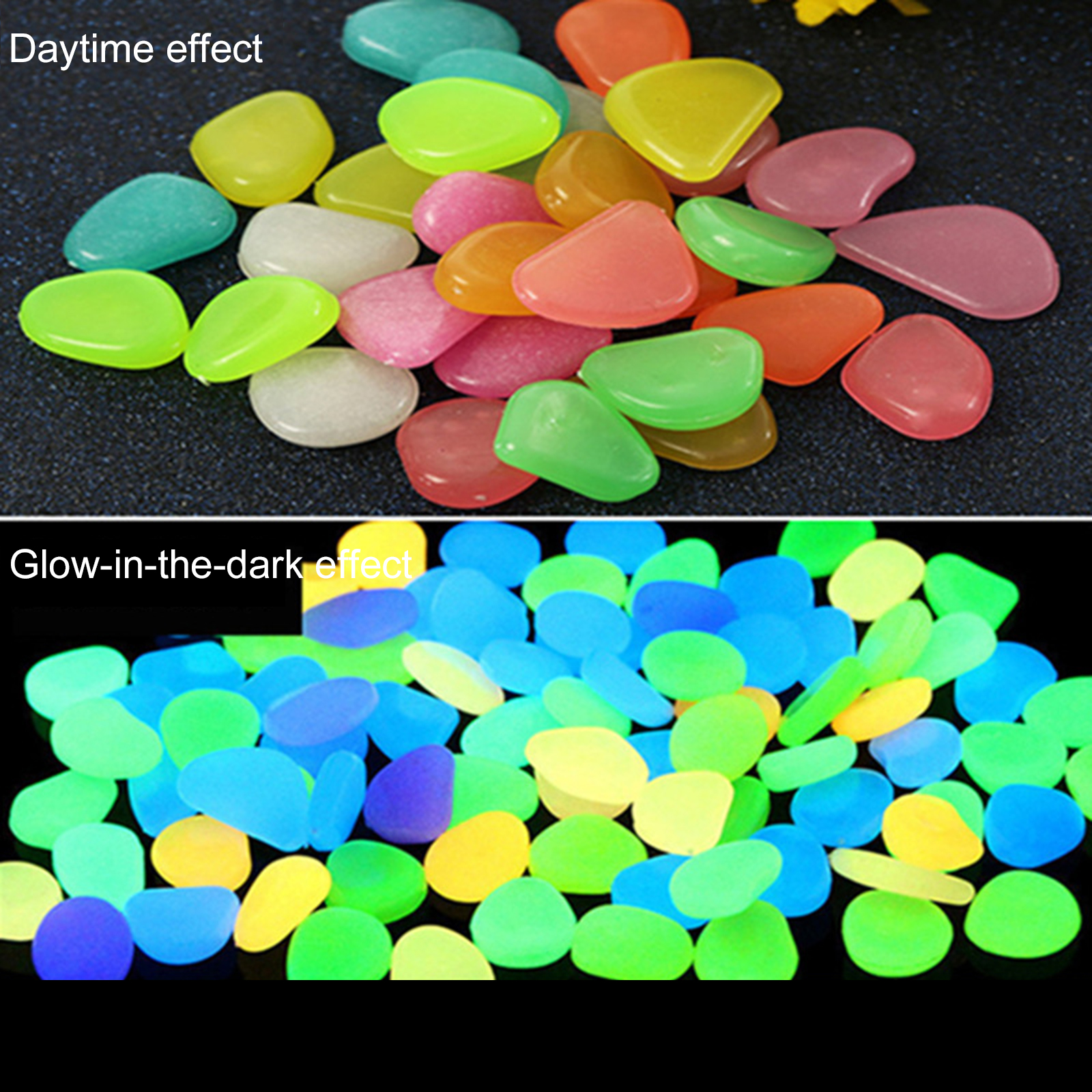 200-1000Pcs Stone Glow In Dark - Aquarium Fish That Glow In The Dark ulasan dan harga