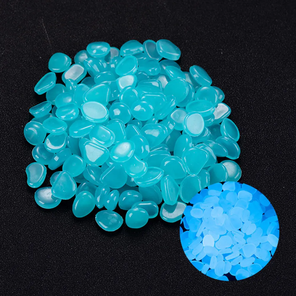 100Pcs Pebbles Glow In The Dar - Aquarium Fish That Glow In The Dark ulasan dan harga