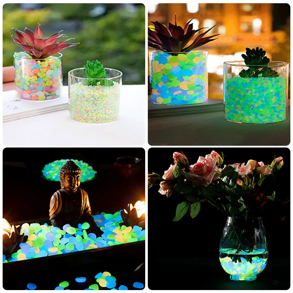 100Pcs Pebbles Glow In The Dar - Aquarium Fish That Glow In The Dark ulasan dan harga