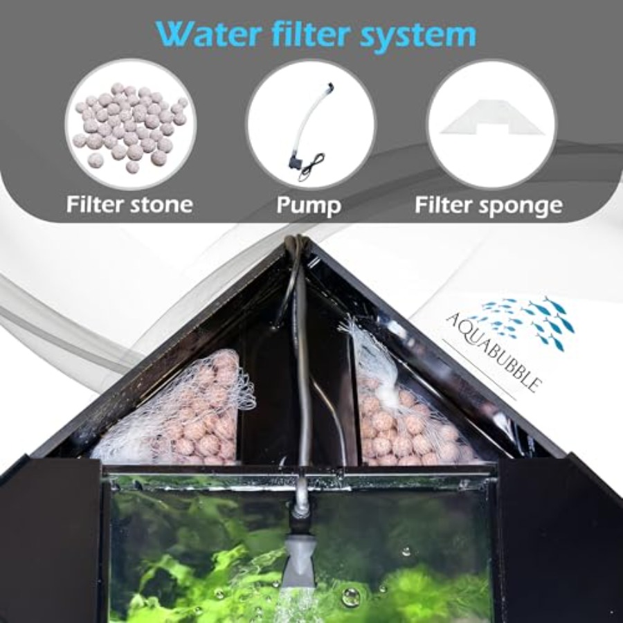Corner Fish Tank 12.5 Gallon f - Aquarium Fish App ulasan dan harga