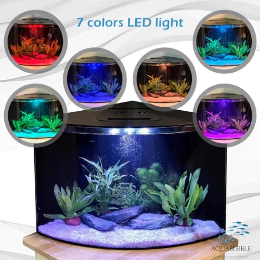 Corner Fish Tank 12.5 Gallon f - Aquarium Fish App ulasan dan harga