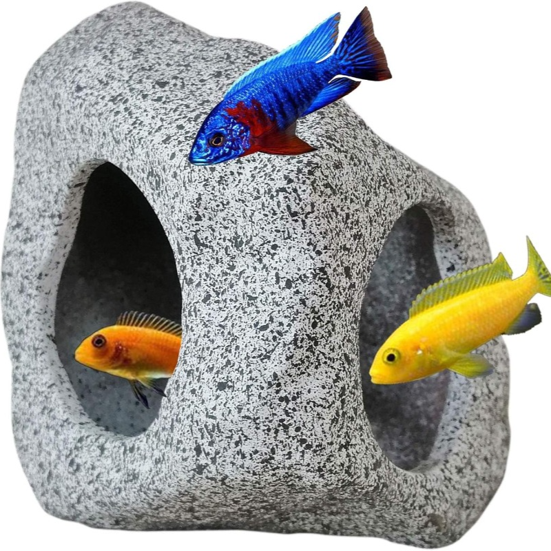 Fish Tank Cave Stone Landscapi - Aquarium Fish For Sale Online ulasan dan harga