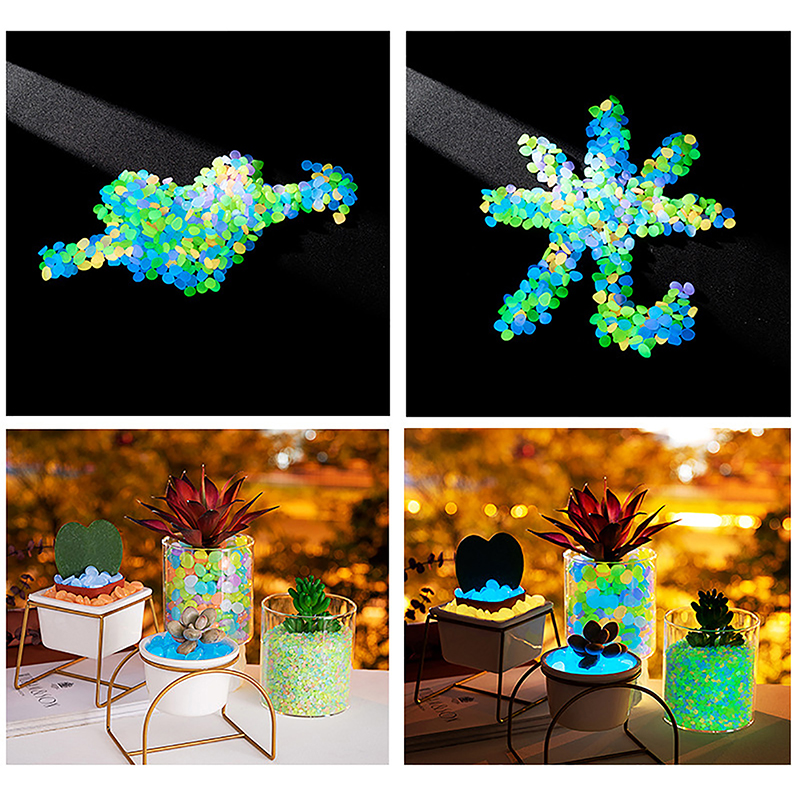 ● 100pcs Garden Decor Luminous - Aquarium Fish That Glow In The Dark ulasan dan harga